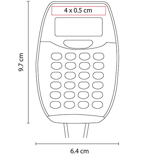 CALCULADORA COLGABLE ENCORE AZUL