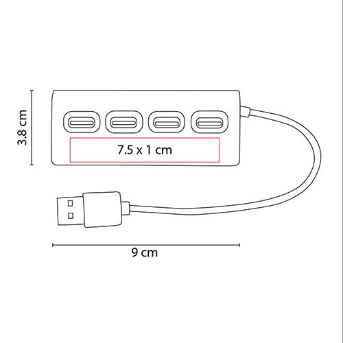 CONCENTRADOR DE PUERTOS USB NEWPORT