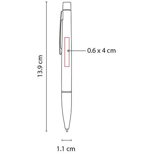 BOLIGRAFO METALICO DOS LINEA         