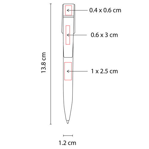 BOLÍGRAFO USB 8 GB SHELL