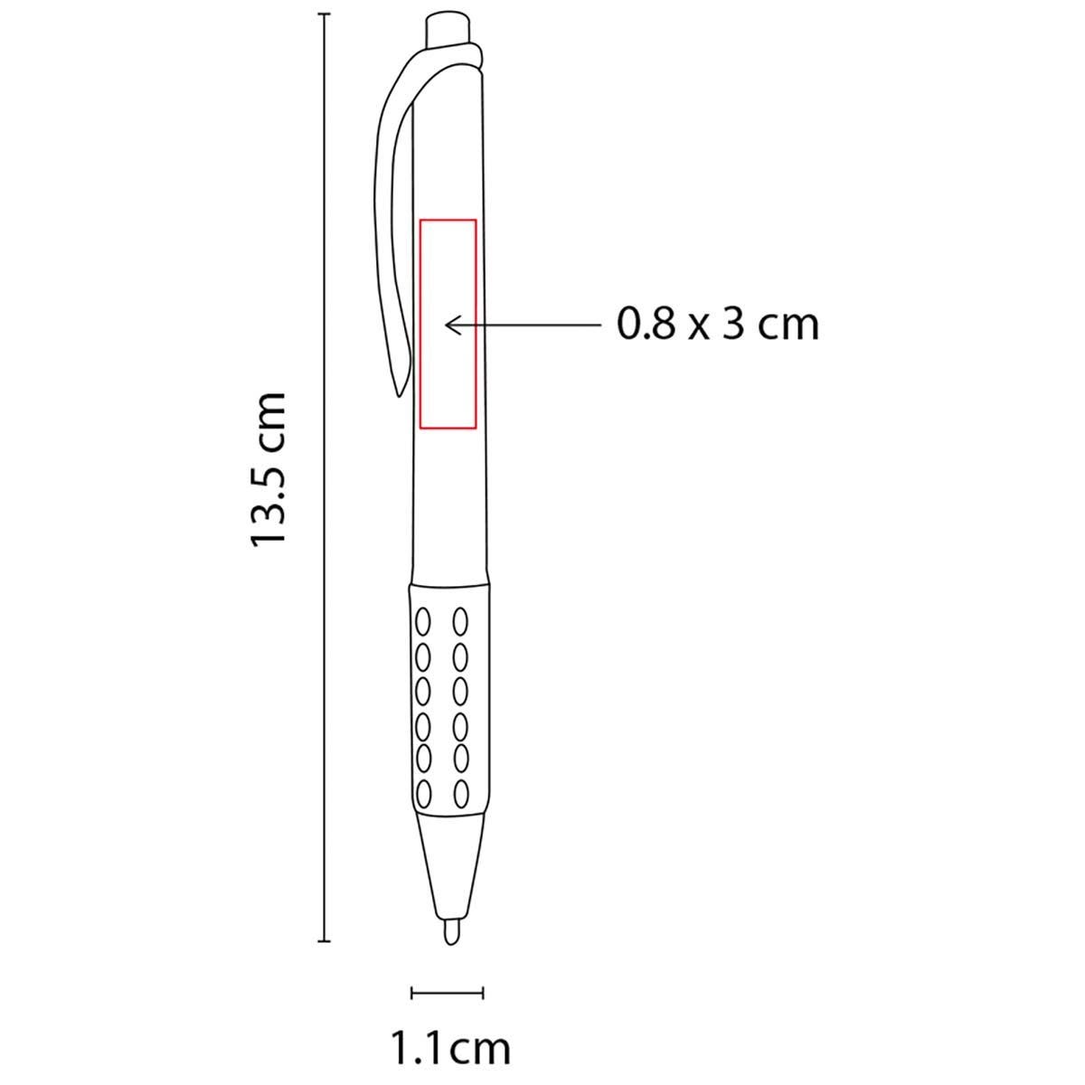 BOLIGRAFO GRIP CUERPO TRANSLUCIDO      