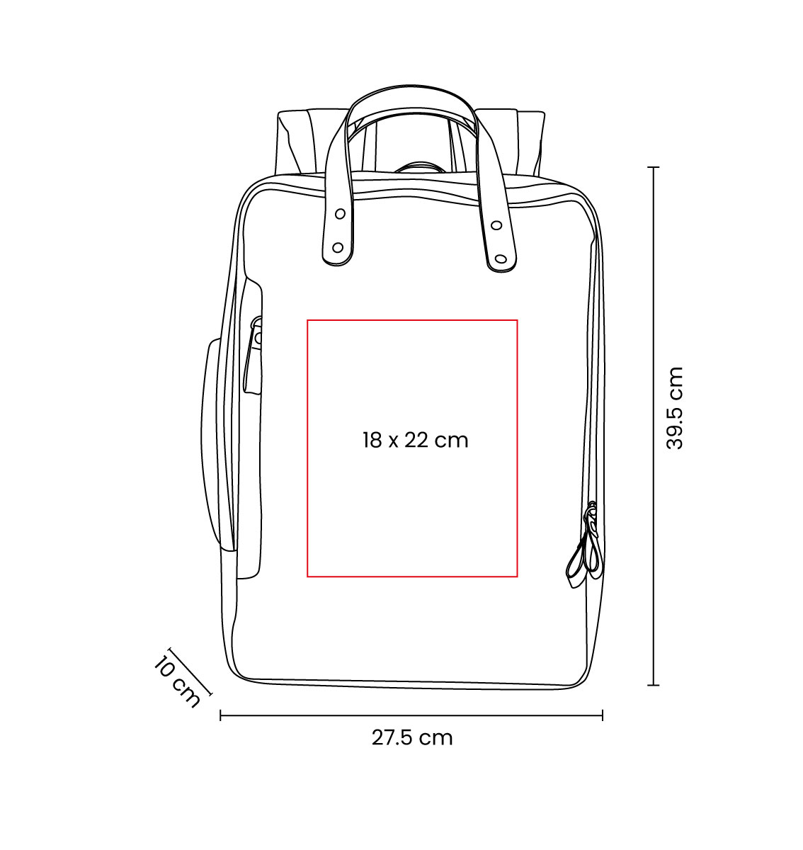 MOCHILA PORTAFOLIO DARO      