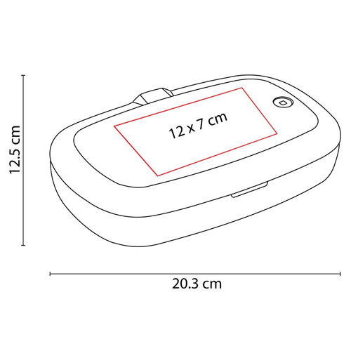 CAJA CON LUZ UV SANITIZADORA NAGOYA