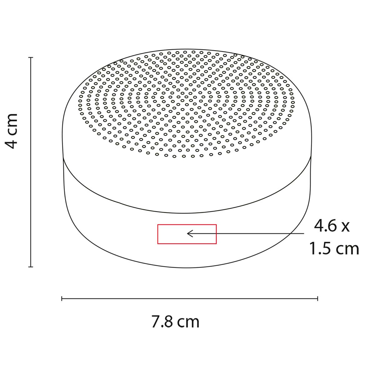 BOCINA BLUETOOTH DE METAL